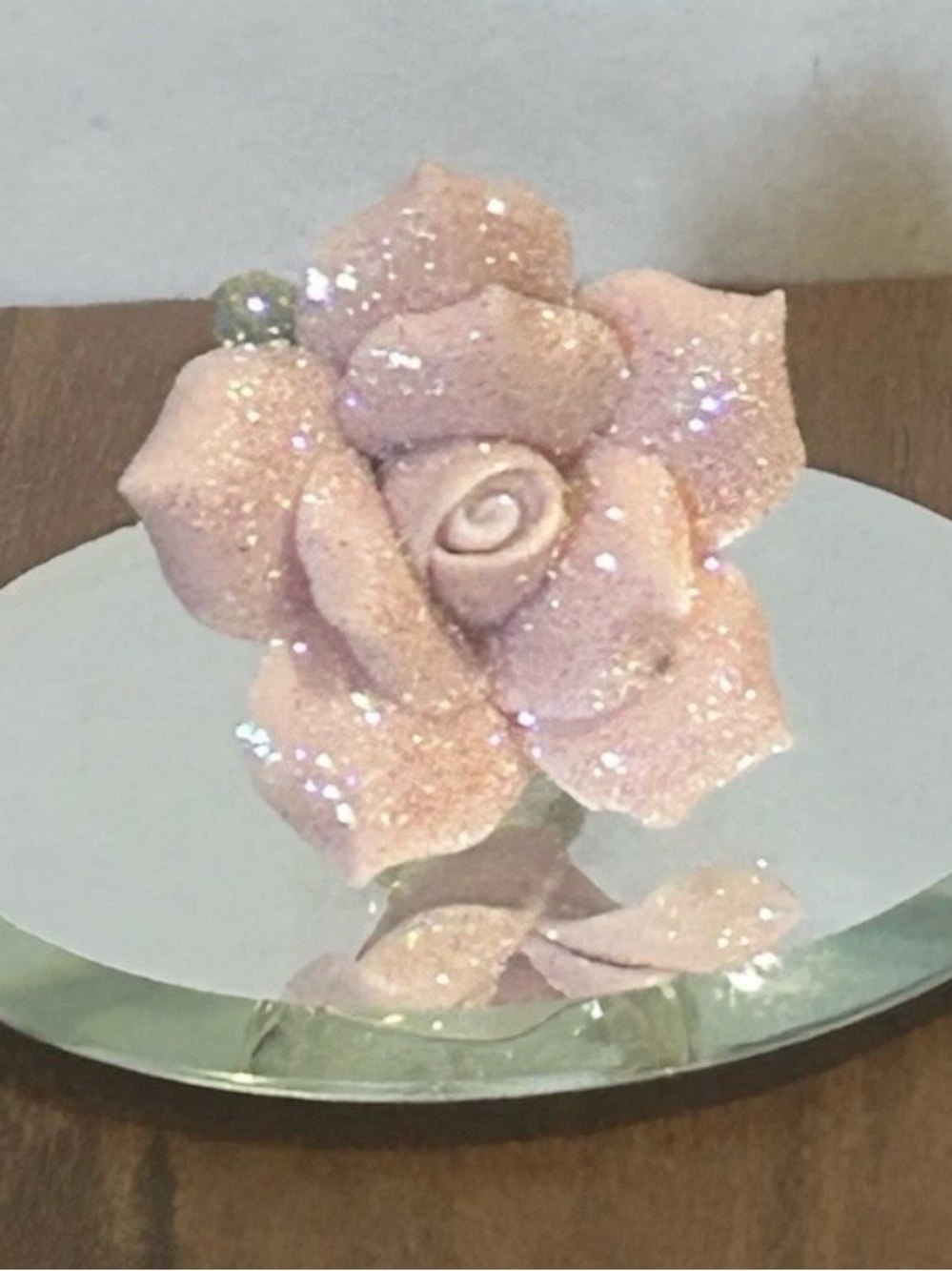 Vintage Glass Baron Hand Blown Glass Flower Figurine